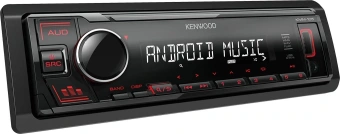 Автомагнитола Kenwood KMM-105 1DIN 4x50Вт USB 2.0 AUX 1 RDS - купить недорого с доставкой в интернет-магазине