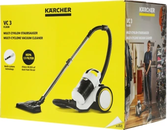 Пылесос Karcher VC 3 Floor 700Вт белый/черный - купить недорого с доставкой в интернет-магазине