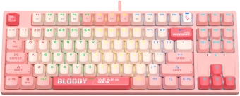 Клавиатура A4Tech S87 Energy механическая розовый USB for gamer LED (S87 USB ENERGY PINK) кабель 1.8м - купить недорого с доставкой в интернет-магазине