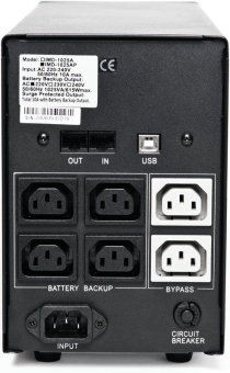 Источник бесперебойного питания Powercom Imperial IMD-1500AP 900Вт 1500ВА черный - купить недорого с доставкой в интернет-магазине