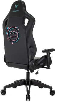 Кресло игровое Knight Outrid Smile черный экокожа с подголов. крестов. пластик - купить недорого с доставкой в интернет-магазине