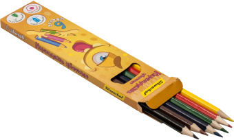 Карандаши цв. Silwerhof Монстрики 2.8мм шестигран. дерево ассорти 6цв. коробка/европод. - купить недорого с доставкой в интернет-магазине