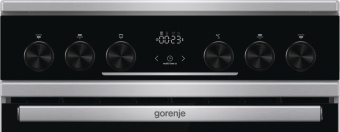 Плита Электрическая Gorenje GEC5C61XPA нержавеющая сталь стеклокерамика (без крышки) - купить недорого с доставкой в интернет-магазине