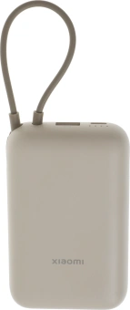 Мобильный аккумулятор Xiaomi BHR9072GL 10000mAh 22.5W 3A USB-A/USB-C бежевый - купить недорого с доставкой в интернет-магазине