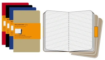 Блокнот Moleskine CAHIER JOURNAL CH116 Large 130х210мм обложка картон 80стр. линейка клюквенный (3шт) - купить недорого с доставкой в интернет-магазине