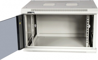 Шкаф коммутационный Lanmaster (TWT-CBWPG-9U-6X6-GY) настенный 9U 600x600мм пер.дв.стекл 60кг серый 502мм - купить недорого с доставкой в интернет-магазине