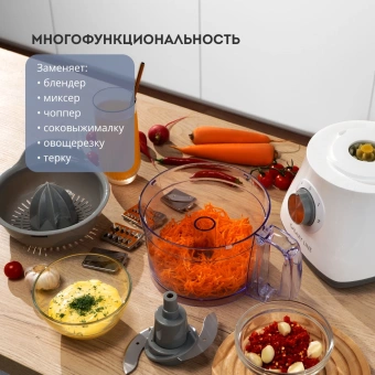 Кухонный комбайн Galaxy Line GL 2312 1000Вт белый - купить недорого с доставкой в интернет-магазине