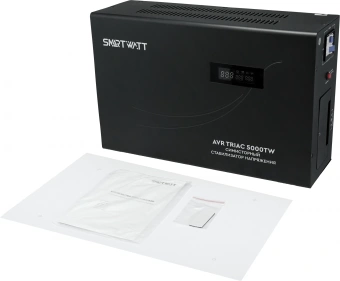 Стабилизатор напряжения Smartwatt AVR Triac 5000TW 5000ВА черный - купить недорого с доставкой в интернет-магазине