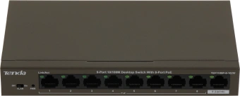 Коммутатор Tenda TEF1109P-8-102W (L2) 9x100Мбит/с 8PoE 92W неуправляемый - купить недорого с доставкой в интернет-магазине