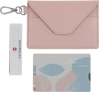 Швейцарская карта Victorinox Swiss Card Classic Paris Style (0.7100.E221) розовый коробка подарочная - купить недорого с доставкой в интернет-магазине