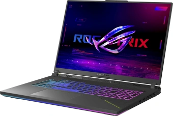 Ноутбук Asus ROG Strix G18 G814PM-S8074 Ryzen 9 8940HX 16Gb SSD1Tb NVIDIA GeForce RTX 5060 8Gb 18" IPS WUXGA (1920x1200) без ОС grey WiFi BT Cam (90NR0L29-M003Y0) - купить недорого с доставкой в интернет-магазине