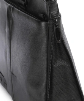 Деловая сумка мужская Piquadro Russel CA4021W137/N с отделением для ноутбука 15.6" черная натур.кожа - купить недорого с доставкой в интернет-магазине