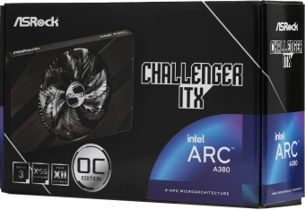 Видеокарта Asrock PCI-E 4.0 A380 CLI 6GO INTEL ARC A380 6Gb 96bit GDDR6 2250/15500 HDMIx1 DPx3 HDCP Ret - купить недорого с доставкой в интернет-магазине