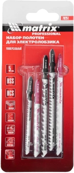 Набор пилок универс. Matrix 78251 5пред. (лобзики) - купить недорого с доставкой в интернет-магазине
