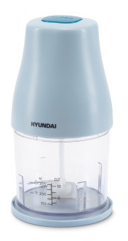 Измельчитель электрический Hyundai HYC-P3118 0.8л. 300Вт голубой/синий - купить недорого с доставкой в интернет-магазине