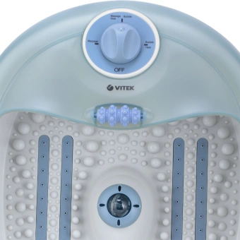 Гидромассажная ванночка для ног Vitek 1381-VT-02 белый/синий - купить недорого с доставкой в интернет-магазине