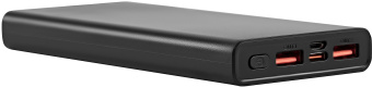 Мобильный аккумулятор Digma DGPF10A 10000mAh QC3.0/PD3.0 22.5W 3A 2xUSB-A/USB-C черный (DGPF10A22PBK) - купить недорого с доставкой в интернет-магазине