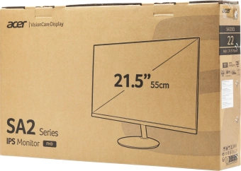 Монитор Acer 21.45" SA222QEbi черный IPS LED 1ms 16:9 HDMI матовая 250cd 178гр/178гр 1920x1080 100Hz FreeSync VGA FHD 2.48кг - купить недорого с доставкой в интернет-магазине