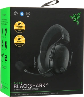 Наушники с микрофоном Razer BlackShark V3 черный BT оголовье (RZ04-05410100-R3M1) - купить недорого с доставкой в интернет-магазине