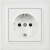 Розетка силов. IEK Brite РСР14-1-0-БрБ BR-R14-16-K01-F одинар. скрыт. зазем. штор. IP20 белый (упак.:1шт) - купить недорого с доставкой в интернет-магазине