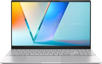 Ноутбук Asus Vivobook S 15 OLED S5507QA-MA013W Snapdragon X Plus X1P-42-100 16Gb SSD1Tb Qualcomm Adreno 15.6" OLED 3K (2880x1620) Windows 11 Home silver WiFi BT Cam (90NB14Q2-M00B40) - купить недорого с доставкой в интернет-магазине