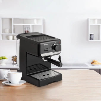 Кофеварка рожковая Vitek VT-1502 1050Вт черный - купить недорого с доставкой в интернет-магазине