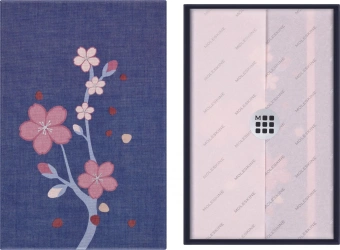 Блокнот Moleskine LIMITED EDITION SAKURA LESU08QP062BOX 130х210мм обложка текстиль 176стр. нелинованный подар.кор. синий 2025 - купить недорого с доставкой в интернет-магазине