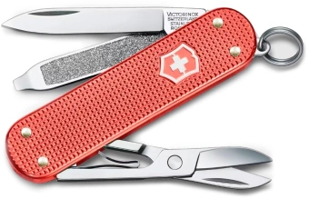 Нож перочинный Victorinox Classic SD Alox LE 2025 Stone Red (0.6221.L25) 58мм 5функц. красный подар.коробка - купить недорого с доставкой в интернет-магазине