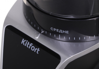 Кофемолка Kitfort КТ-784 165Вт сист.помол.:жернова вместим.:100гр черный - купить недорого с доставкой в интернет-магазине