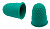 Напалечник для бумаг Silwerhof 672201-10 d=16мм h=24мм зеленый резина (упак.:10шт)