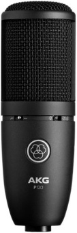 Микрофон проводной AKG P120 черный - купить недорого с доставкой в интернет-магазине