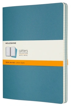 Блокнот Moleskine CAHIER JOURNAL CH023B44 XLarge 190х250мм обложка картон 120стр. нелинованный голубой (3шт) - купить недорого с доставкой в интернет-магазине