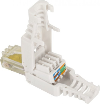 Коннектор Lanmaster полевой (LAN-TMP-U5E-WH) UTP кат.5E RJ45 с защитным колпачком белый (упак.:1шт) - купить недорого с доставкой в интернет-магазине