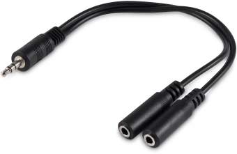 Адаптер аудио Buro BU-2XJACK-JACK 2xJack 3.5 (f)/Jack 3.5 (m) 0.2м. черный - купить недорого с доставкой в интернет-магазине