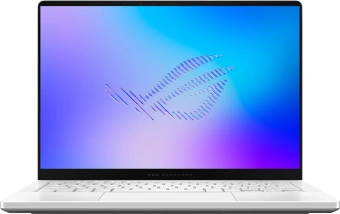 Ноутбук Asus ROG Zephyrus G14 GU405AW-SY024W Core Ultra 9 386H 32Gb SSD1Tb NVIDIA GeForce RTX5080 16Gb 14" OLED 3K (2880x1800) Windows 11 Home white WiFi BT Cam Bag (90NR0P83-M000Y0) - купить недорого с доставкой в интернет-магазине