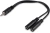 Адаптер аудио Buro BU-2XJACK-JACK 2xJack 3.5 (f)/Jack 3.5 (m) 0.2м. черный - купить недорого с доставкой в интернет-магазине