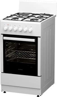 Плита Комбинированная Darina 1E КМ 241 321 W белый (без крышки) реш.сталь - купить недорого с доставкой в интернет-магазине