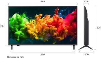Телевизор LED LG 43" 43QNED80B6B.ARUG черный титан 4K Ultra HD 60Hz DVB-T DVB-T2 DVB-C DVB-S DVB-S2 USB WiFi Smart TV (RUS) - купить недорого с доставкой в интернет-магазине