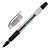 Ручка гелев. Pensan Soft Gel (2400) прозрачный d=0.5мм черн. черн. игловидный пиш. наконечник линия 0.4мм резин. манжета