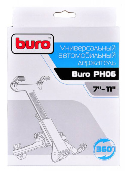 Автомобильный держатель Buro универсальный PH06 черный - купить недорого с доставкой в интернет-магазине