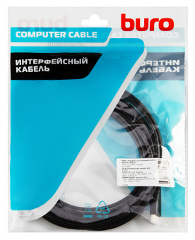 Кабель аудио-видео Buro mini-HDMI (m)/HDMI (m) 5м. черный (BHP-MINHDMI-5) - купить недорого с доставкой в интернет-магазине