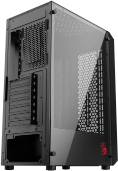Корпус Bloody BD-CC114 черный без БП ATX 8x120mm 1xUSB2.0 1xUSB3.0 audio bott PSU - купить недорого с доставкой в интернет-магазине