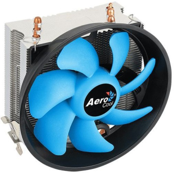 Устройство охлаждения(кулер) Aerocool Verkho 3 Plus Soc-AM5/AM4/1151/1200/1700 черный/синий 4-pin 18-27dB Al+Cu 125W 528gr Ret (VERKHO 3 PLUS PWM) - купить недорого с доставкой в интернет-магазине