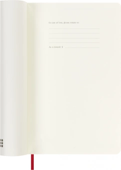 Еженедельник Moleskine ACADEMIC SOFT WKNT Large 130х210мм датир.18мес 208стр. мягкая обложка красный - купить недорого с доставкой в интернет-магазине