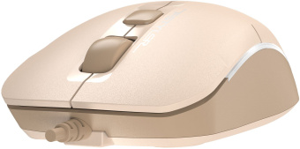 Мышь A4Tech Fstyler FM26 бежевый/коричневый оптическая 1600dpi USB для ноутбука 4but (FM26 USB (CAFE LATTE)) - купить недорого с доставкой в интернет-магазине