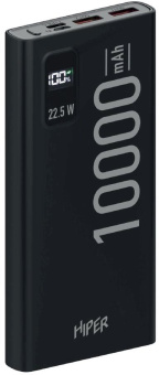 Мобильный аккумулятор Hiper EP 10000 10000mAh 3A QC PD 3xUSB белый (EP 10000 WHITE) - купить недорого с доставкой в интернет-магазине