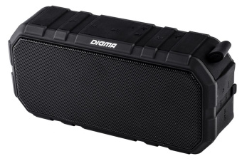 Колонка порт. Digma S-40 черный 10W 1.0 BT 2000mAh (SP4010B) - купить недорого с доставкой в интернет-магазине