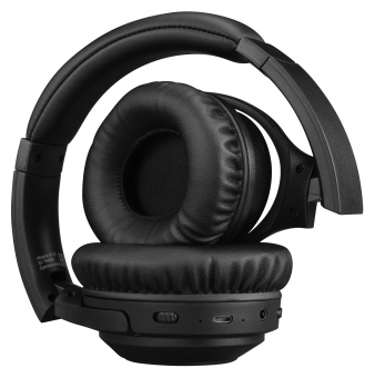 Гарнитура накладные Digma BT-20 ANC черный беспроводные bluetooth оголовье (BT20) - купить недорого с доставкой в интернет-магазине