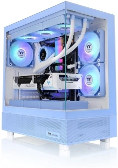 Корпус Thermaltake View 270 TG ARGB Hydrangea голубой без БП ATX 9x120mm 2x140mm 1x200mm 2xUSB3.0 audio bott PSU - купить недорого с доставкой в интернет-магазине