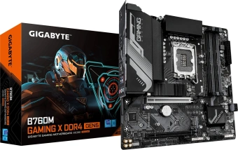 Материнская плата Gigabyte B760M GAMING X DDR4 GEN5 Soc-1700 Intel B760 4xDDR4 mATX AC`97 8ch(7.1) 2.5Gg RAID+HDMI+DP - купить недорого с доставкой в интернет-магазине